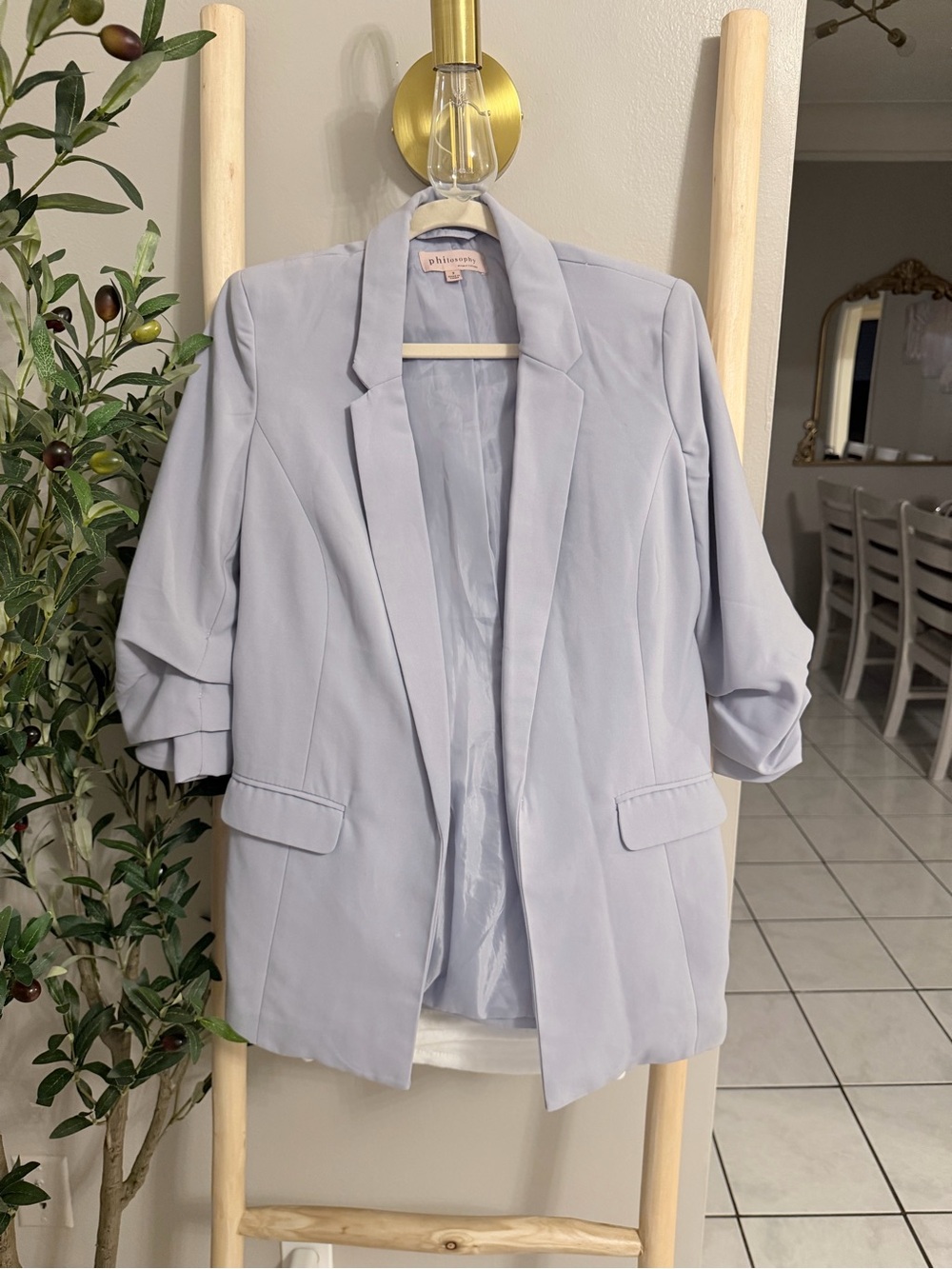 Philosophy Light Blue Women's Blazer Jacket
